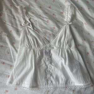 Edikted White Babydoll Camisole Top